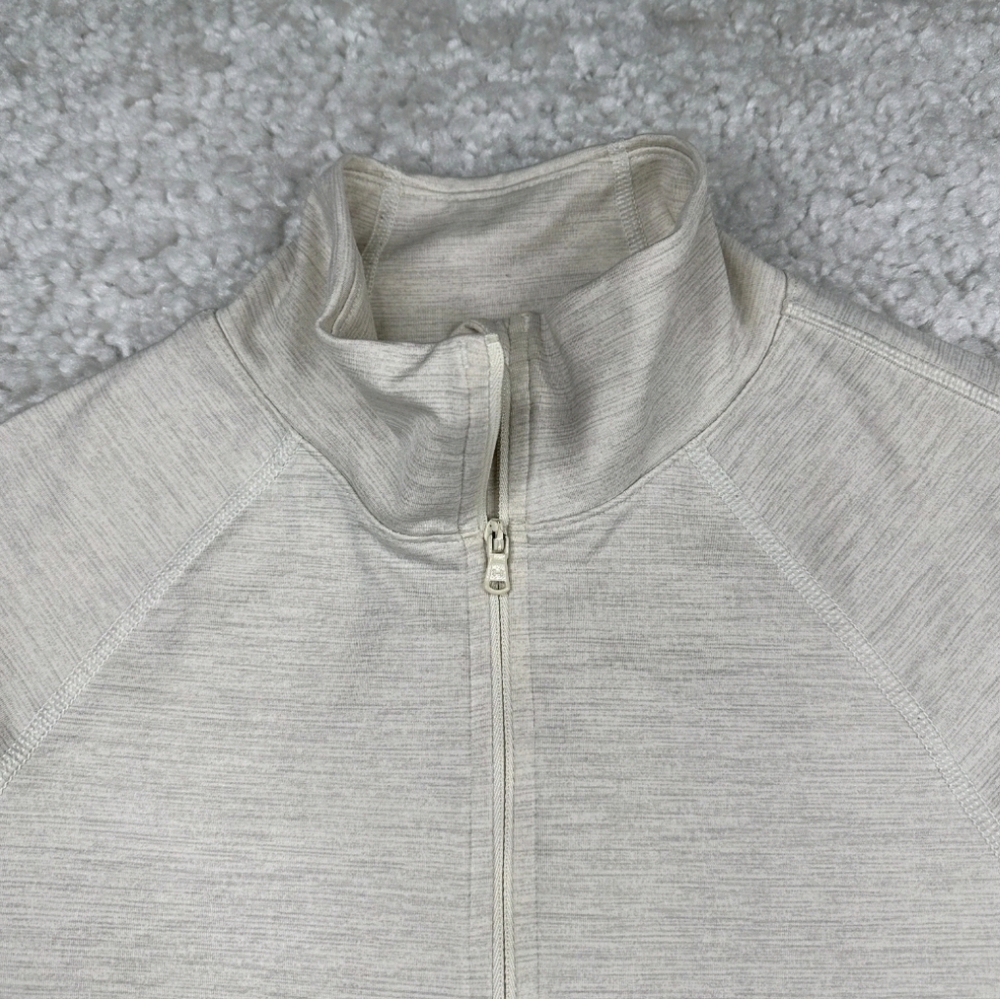 Under Armour Cold Gear Fitted 1/2 Zip Shirt Ivory Cream Womens  Size M - Picture 5 of 8